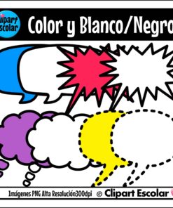 Clipart Globos de diálogo Clipart Escolar 7 Globos Dialogo Clipart Esclar 2