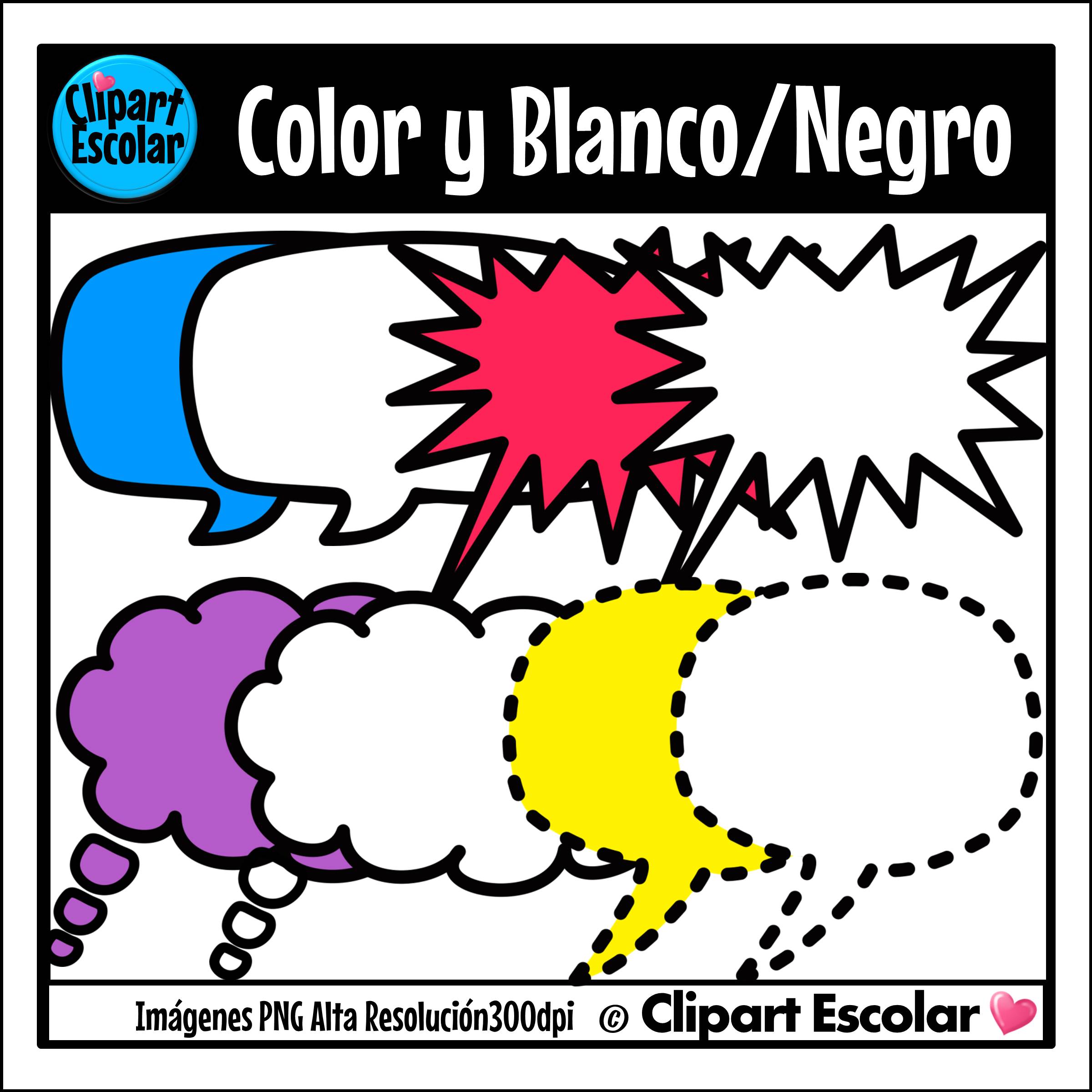 Clipart Globos de diálogo Clipart Escolar 2 Clipart Globos de diálogo Clipart Escolar - Imagen 2