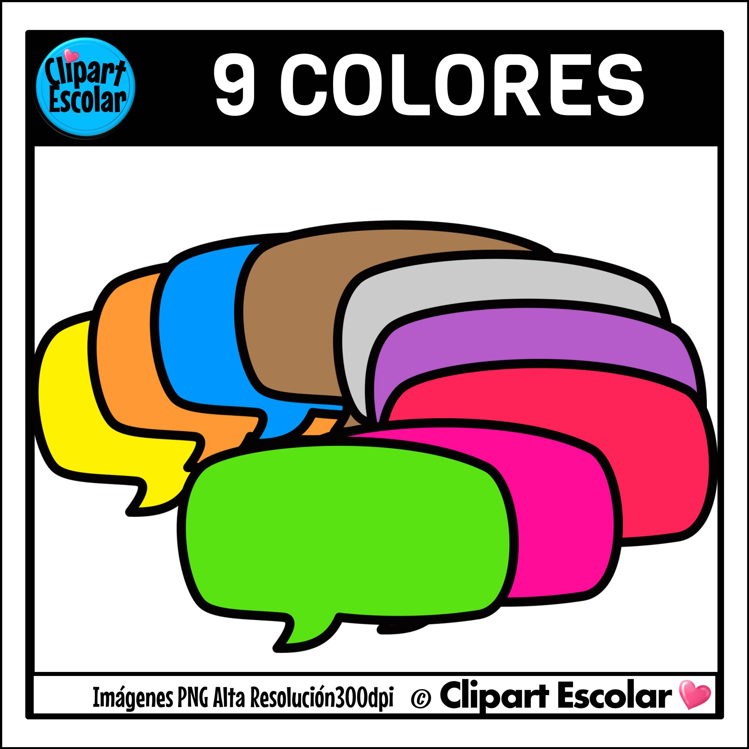 Clipart Globos de diálogo Clipart Escolar 3 Clipart Globos de diálogo Clipart Escolar - Imagen 3