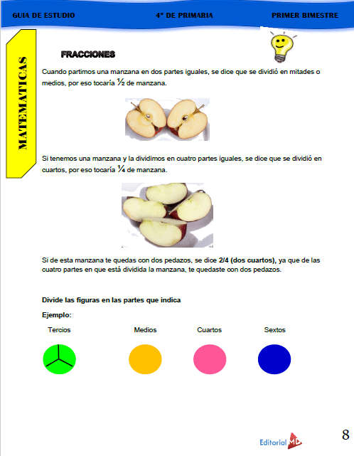 Guía de Estudio de 4° Grado de Primaria 2020 01