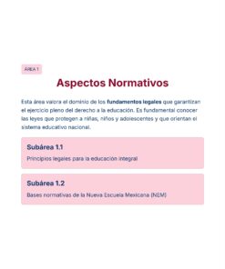 Guía de Estudio Admisión EDUCACION INICIAL Y PREESCOLAR- USICAMM 2026 - 2027 + (Simulador 90 Reactivos) 35 Captura de pantalla de una sección de la página web titulada
