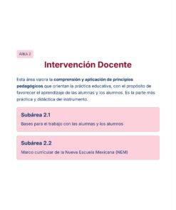 Guía de Estudio Admisión EDUCACION INICIAL Y PREESCOLAR- USICAMM 2026 - 2027 + (Simulador 90 Reactivos) 29 Una sección de la página web titulada