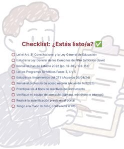 Guía de Estudio Admisión EDUCACIÓN PRIMARIA - USICAMM 2026 - 2027 + (Simulador 90 Reactivos) 31 Lista de control titulada