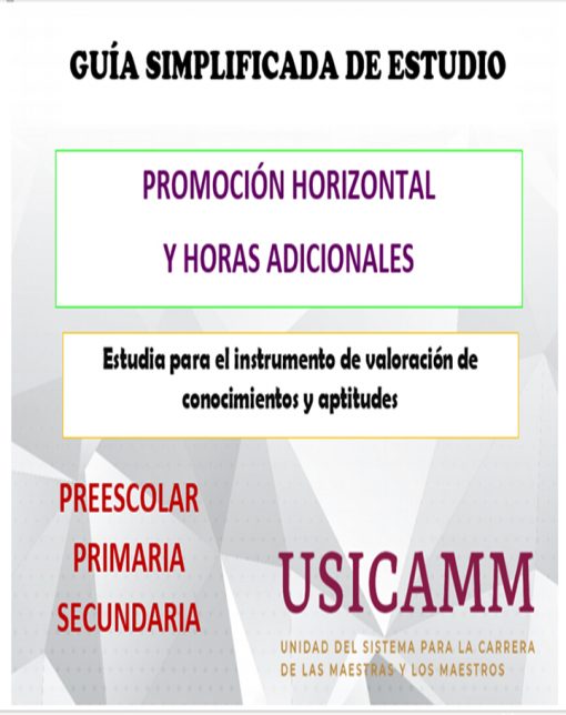 Guía SIMPLIFICADA Procesos USICAMM (Promoción Horizontal y Horas Adicionales)