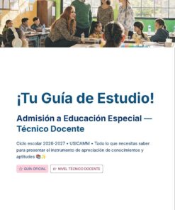 Guía de Estudio Admisión Técnico Docente Educación Especial - USICAMM 2026 - 2027 + (Simulador 90 Reactivos) 21 Un profesor se sitúa al frente de una clase con alumnos que escuchan e interactúan. El texto de abajo dice: