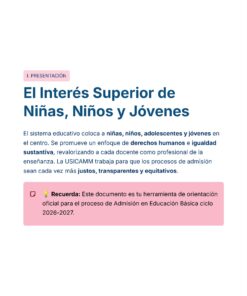 Guía de Estudio Admisión Técnico Docente Educación Especial - USICAMM 2026 - 2027 + (Simulador 90 Reactivos) 15 Documento educativo en español titulado