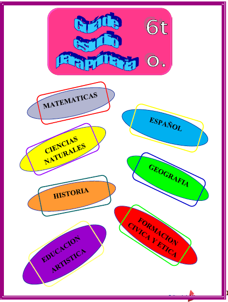 Guía de Estudio de 6° Grado de Primaria 2020