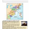 Programa Analítico Anual HISTORIA 3 Secundaria 3º (Ciclo Escolar 2023 – 2024) 33 Un colorido mapa histórico de los Estados Unidos muestra la ubicación de las 13 colonias en los siglos XVII y XVIII. El mapa está acompañado de texto en español que describe el contexto histórico y preguntas para los estudiantes, diseñado para un curso de historia de escuela secundaria en el Programa Analítico Anual TELESECUNDARIA TERCER GRADO (Ciclo Escolar 2023 – 2024).