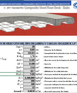 CALCULADORA DE LOSA STEEL DECK Y VIGAS MIXTAS EN EXCEL