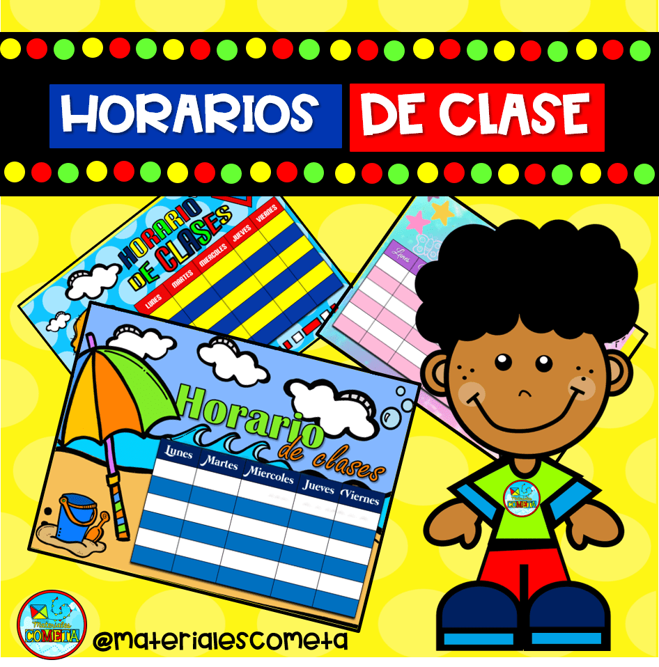 Plantilla Para Horarios De Clases