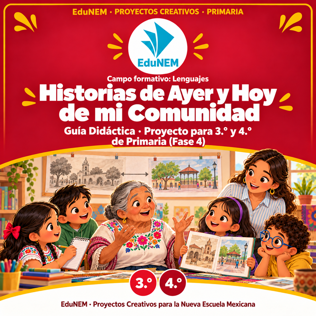 Historias de Ayer y Hoy de mi Comunidad | EduNEM Primaria 3.º y 4.º | Narración de sucesos en 10 sesiones 1 Historias de Ayer y Hoy de mi Comunidad | EduNEM Primaria 3.º y 4.º | Narración de sucesos en 10 sesiones