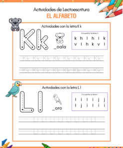 Aprende de forma divertida a escribir el abecedario 1 9 Hoja de trabajo actividades con el abecedario trazar y encontrar letras colorido 1