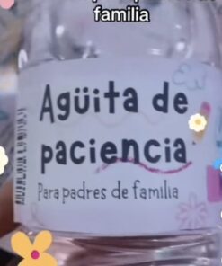 Etiquetas agüita de paciencia