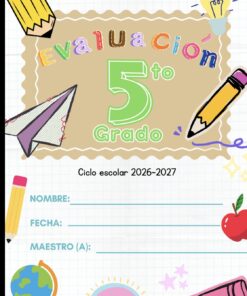 Evaluación quinto grado primaria