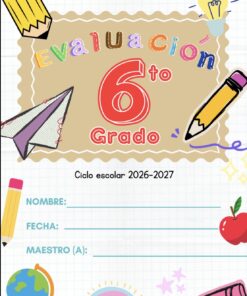 Evaluación sexto grado
