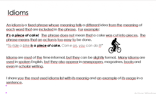 Idioms part 1