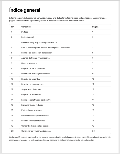 Formatos para Consejo Técnico Escolar Editables en Word | Plantillas para Organizar, Documentar y Desarrollar las Sesiones del CTE 2 Formatos para Consejo Técnico Escolar Editables en Word | Plantillas para Organizar, Documentar y Desarrollar las Sesiones del CTE - Image 2