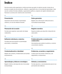 Bitácora de la Comunidad de Aprendizaje Editable en Word | Formatos para la Reflexión, el Seguimiento y la Documentación del Trabajo Colaborativo 7 Imagen 1 178