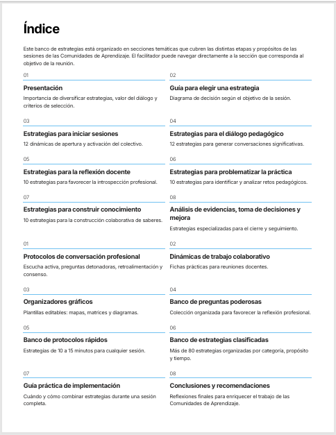 Banco de Estrategias para Comunidades de Aprendizaje Editable en Word | Más de 80 Dinámicas, Protocolos y Actividades para el Trabajo Colaborativo Docente 2 Banco de Estrategias para Comunidades de Aprendizaje Editable en Word | Más de 80 Dinámicas, Protocolos y Actividades para el Trabajo Colaborativo Docente - Image 2
