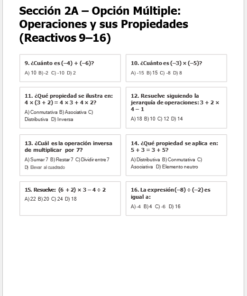 Evaluación Diagnóstica y Nivelación – Matemáticas 2° Secundaria | NEM 2026-2027 | Examen, Planeación, Actividades y Presentación Editable 8 Imagen 1 189
