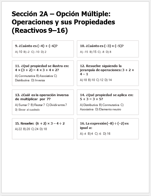 Evaluación Diagnóstica y Nivelación – Matemáticas 2° Secundaria | NEM 2026-2027 | Examen, Planeación, Actividades y Presentación Editable 2 Evaluación Diagnóstica y Nivelación – Matemáticas 2° Secundaria | NEM 2026-2027 | Examen, Planeación, Actividades y Presentación Editable - Image 2