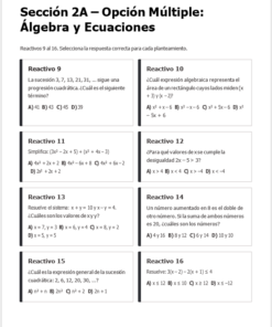 Evaluación Diagnóstica y Nivelación – Matemáticas 3° Secundaria | NEM 2026-2027 | Examen, Planeación, Actividades y Presentación Editable 8 Imagen 1 190