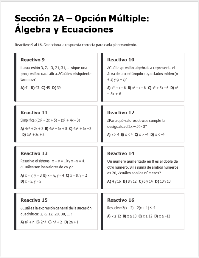 Evaluación Diagnóstica y Nivelación – Matemáticas 3° Secundaria | NEM 2026-2027 | Examen, Planeación, Actividades y Presentación Editable 2 Evaluación Diagnóstica y Nivelación – Matemáticas 3° Secundaria | NEM 2026-2027 | Examen, Planeación, Actividades y Presentación Editable - Image 2