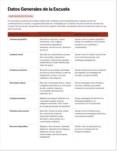 Programa Analítico Educación Primaria NEM 2026-2027 Editable en Word | Fases 3, 4 y 5 Basado en Programas Sintéticos SEP 2 Programa Analítico Educación Primaria NEM 2026-2027 Editable en Word | Fases 3, 4 y 5 Basado en Programas Sintéticos SEP - Image 2