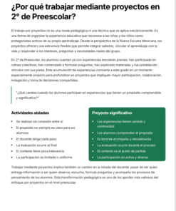 Sistema Integral para la Enseñanza en Preescolar 2do Grado: Proyectos, Evaluación y Evidencias de Aprendizaje NEM 2026-2027 8 Imagen 1 211