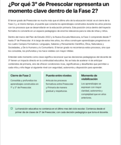 Sistema Integral para la Enseñanza en Preescolar 3er Grado: Consolidación de Aprendizajes y Transición a Primaria NEM 2026-2027 7 Imagen 1 212