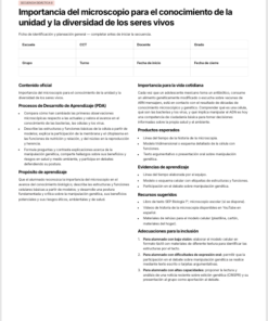 Secuencias Didácticas para Biología 1° de Secundaria | Recurso Integral para el Docente | NEM 2026-2027 | Word Editable 6 Imagen 1 215