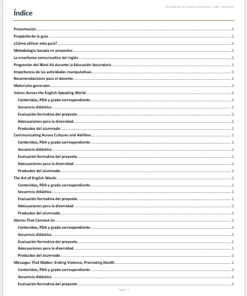 Proyectos Integradores de Inglés para Secundaria | NEM 2026-2027 | Word Editable 6 Imagen 1 237