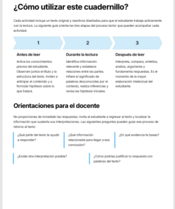Cuadernillo de Comprensión Lectora para Español Secundaria | 1.º, 2.º y 3.º | NEM 2026-2027 | PDF + Word Editable 7 Imagen 1 259