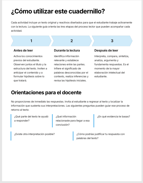 Cuadernillo de Comprensión Lectora para Español Secundaria | 1.º, 2.º y 3.º | NEM 2026-2027 | PDF + Word Editable 2 Cuadernillo de Comprensión Lectora para Español Secundaria | 1.º, 2.º y 3.º | NEM 2026-2027 | PDF + Word Editable - Image 2