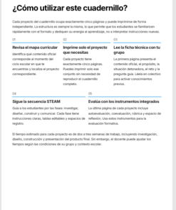 Cuadernillo de Proyectos STEAM Química 3.º de Secundaria | NEM 2026-2027 | PDF + Word Editable 9 Imagen 1 272