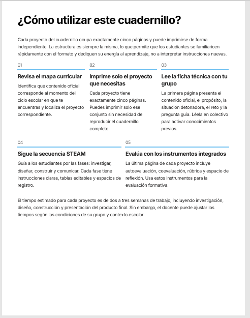 Cuadernillo de Proyectos STEAM Química 3.º de Secundaria | NEM 2026-2027 | PDF + Word Editable 2 Cuadernillo de Proyectos STEAM Química 3.º de Secundaria | NEM 2026-2027 | PDF + Word Editable - Image 2