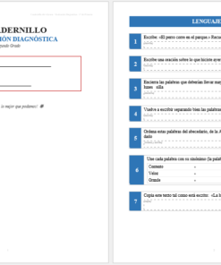 Kit de Evaluación Diagnóstica NEM 2° de Primaria 2026-2027 | 4 Herramientas para Evaluar y Atender el Rezago | Word y Excel Editable 8 Imagen 1 293