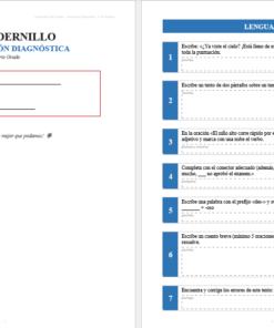 Kit de Evaluación Diagnóstica NEM 4° de Primaria 2026-2027 | 4 Herramientas para Evaluar y Atender el Rezago | Word y Excel Editable 8 Imagen 1 295
