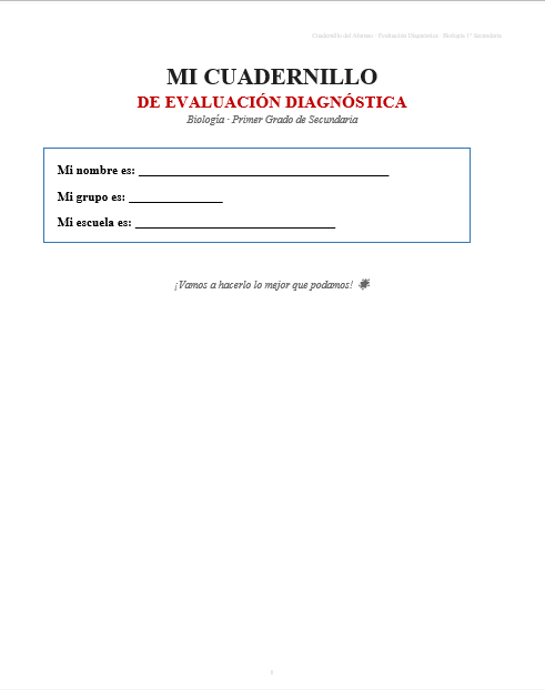 Kit de Evaluación Diagnóstica NEM Biología 1° de Secundaria 2026-2027 | 4 Herramientas para Evaluar y Atender el Rezago | Word y Excel Editable 2 Kit de Evaluación Diagnóstica NEM Biología 1° de Secundaria 2026-2027 | 4 Herramientas para Evaluar y Atender el Rezago | Word y Excel Editable - Image 2