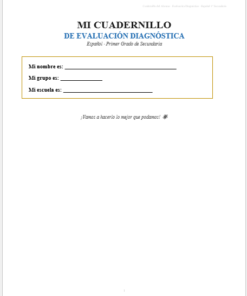 Kit de Evaluación Diagnóstica NEM Español 1° de Secundaria 2026-2027 | 4 Herramientas para Evaluar y Atender el Rezago | Word y Excel Editable 8 Imagen 1 300