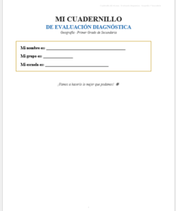 Kit de Evaluación Diagnóstica NEM Geografía 1° de Secundaria 2026-2027 | 4 Herramientas para Evaluar y Atender el Rezago | Word y Excel Editable 8 Imagen 1 303