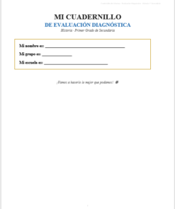 Kit de Evaluación Diagnóstica NEM Historia 1° de Secundaria 2026-2027 | 4 Herramientas para Evaluar y Atender el Rezago | Word y Excel Editable 8 Imagen 1 305