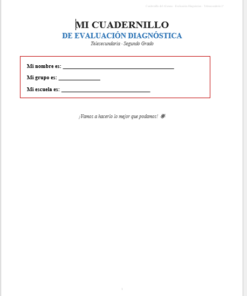 Kit de Evaluación Diagnóstica NEM Telesecundaria 2° 2026-2027 | 4 Herramientas para Evaluar y Atender el Rezago | Word y Excel Editable 8 Imagen 1 308