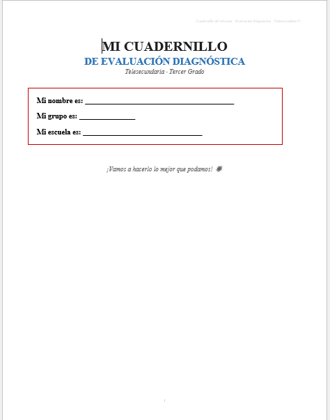 Kit de Evaluación Diagnóstica NEM Telesecundaria 3° 2026-2027 | 4 Herramientas para Evaluar y Atender el Rezago | Word y Excel Editable 2 Kit de Evaluación Diagnóstica NEM Telesecundaria 3° 2026-2027 | 4 Herramientas para Evaluar y Atender el Rezago | Word y Excel Editable - Image 2