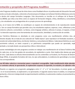 Planeaciones NEM Artes Danza Folclórica Mexicana 1.º 2.º y 3.º Secundaria | Programa Analítico y Planeaciones 2026-2027 | Word Editable 8 Imagen 1 313