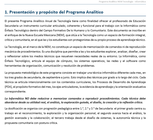 Planeaciones NEM Tecnología Informática 1.º 2.º y 3.º Secundaria | Programa Analítico y Planeaciones 2026.2027 | Word Editable 2 Planeaciones NEM Tecnología Informática 1.º 2.º y 3.º Secundaria | Programa Analítico y Planeaciones 2026.2027 | Word Editable - Image 2