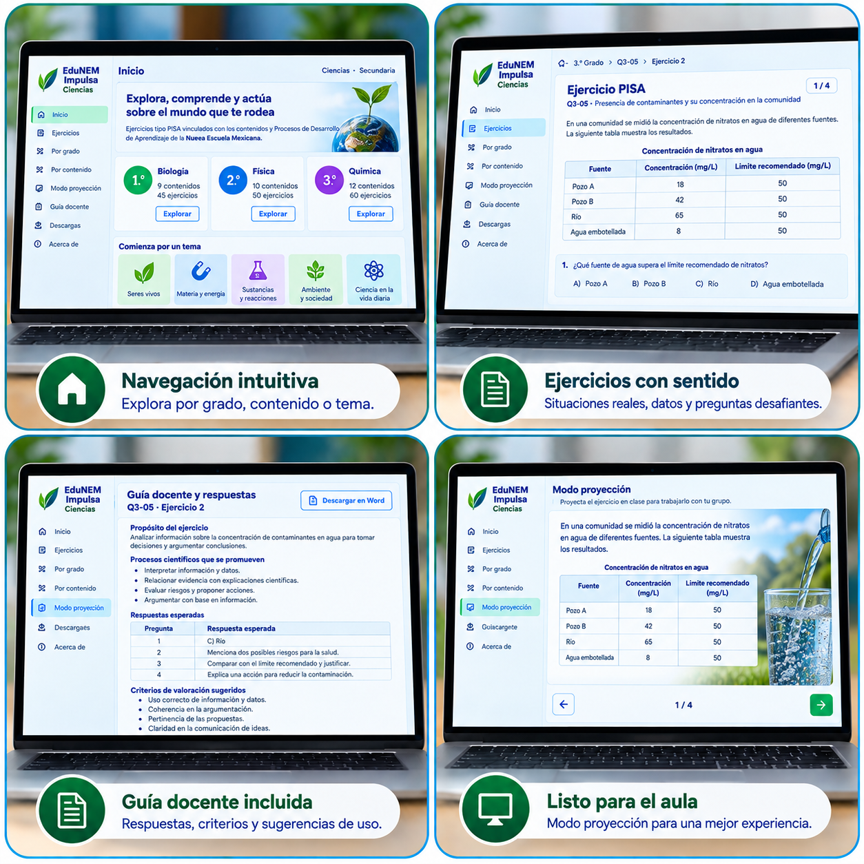 EduNEM Impulsa Ciencias Secundaria | 155 Ejercicios PISA de Biología, Física y Química 2 EduNEM Impulsa Ciencias Secundaria | 155 Ejercicios PISA de Biología, Física y Química - Image 2