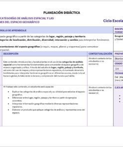 Geografía 1: Programa Analítico, Planeaciones y Recursos Didácticos (NEM) 12 Imagen 1 35