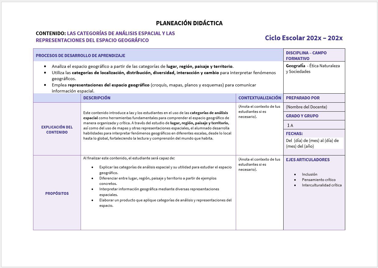 Geografía 1: Programa Analítico, Planeaciones y Recursos Didácticos (NEM) 2 Geografía 1: Programa Analítico, Planeaciones y Recursos Didácticos (NEM) - Image 2