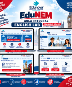 EduNEM Aula Integral | Inglés Segundo Grado de Secundaria NEM · English Lab A1 Intermedio · Ciclo Escolar 2026-2027 4 Imagen 1 354
